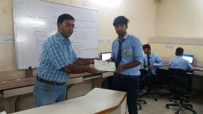 Industrial Visit Certificate distribution